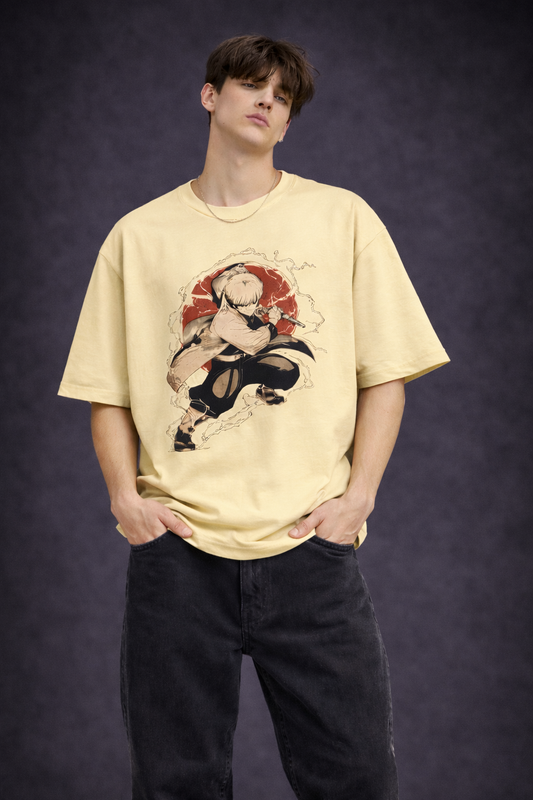 Silent Warrior Anime Oversized Tee | The Fifth Thread