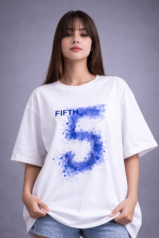 Core Five Oversized Graphic Tee | The Fifth Thread