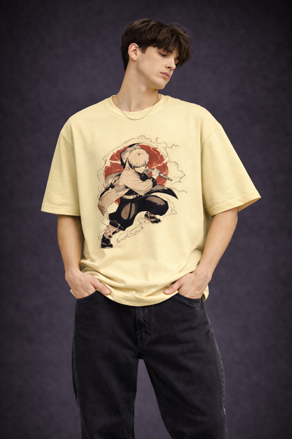 Silent Warrior Anime Oversized Tee | The Fifth Thread