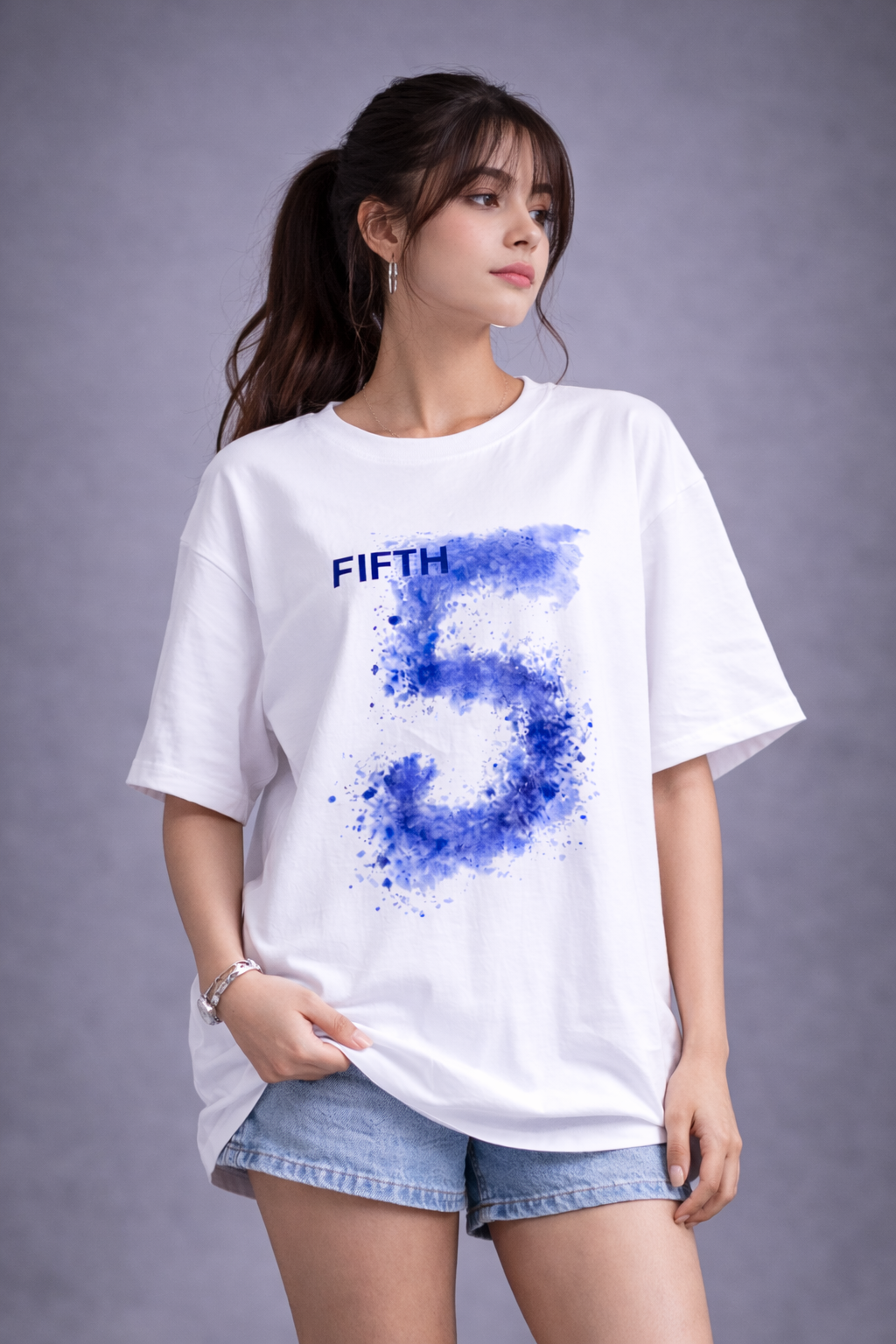Core Five Oversized Graphic Tee | The Fifth Thread