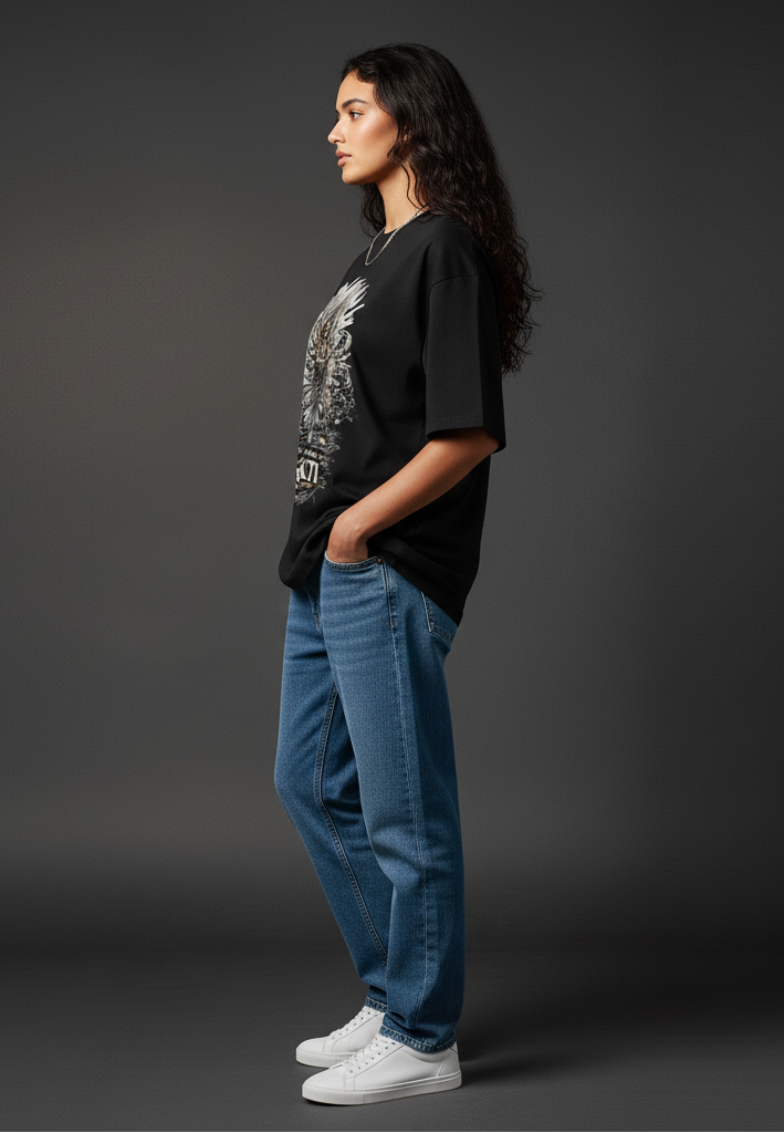 Shakti Spiritual Oversized Graphic Tee | The Fifth Thread