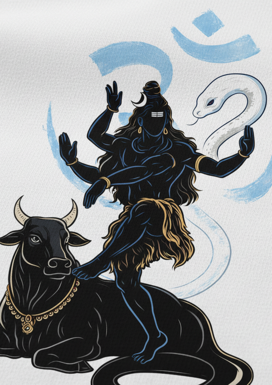 Om Spiritual Oversized Graphic Tee | The Fifth Thread
