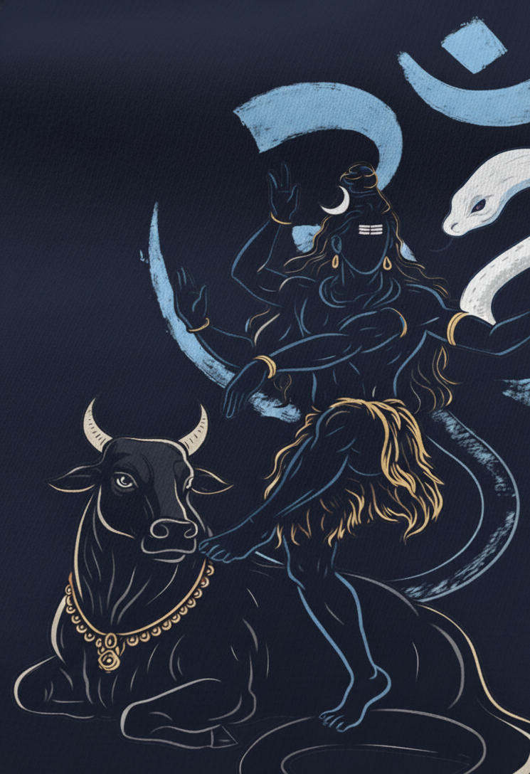 Om Spiritual Oversized Graphic Tee | The Fifth Thread