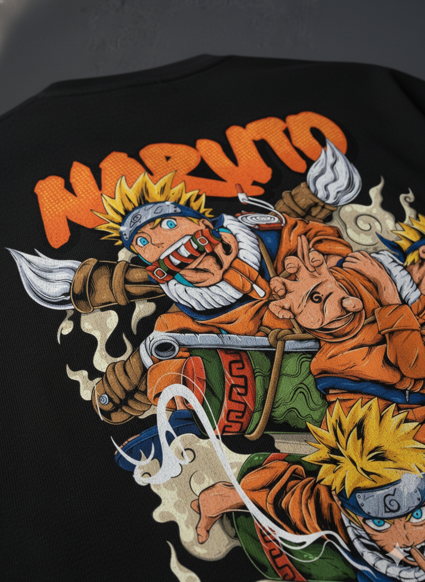 Naruto Oversized Anime Graphic Tee | The Fifth Thread