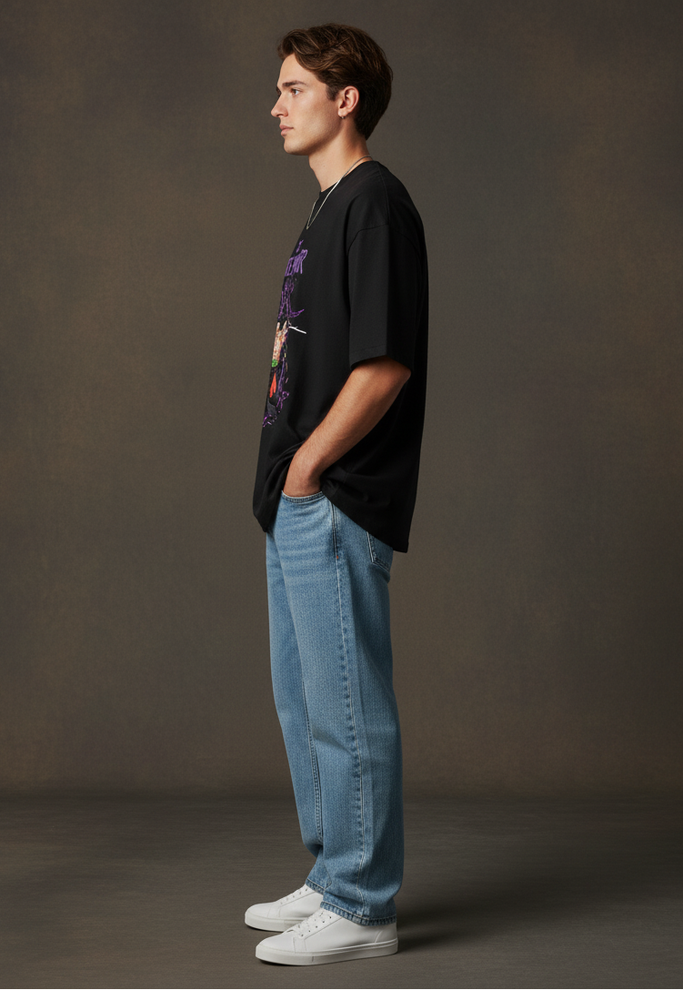 Pirate Hunter Anime Oversized Tee | The Fifth Thread