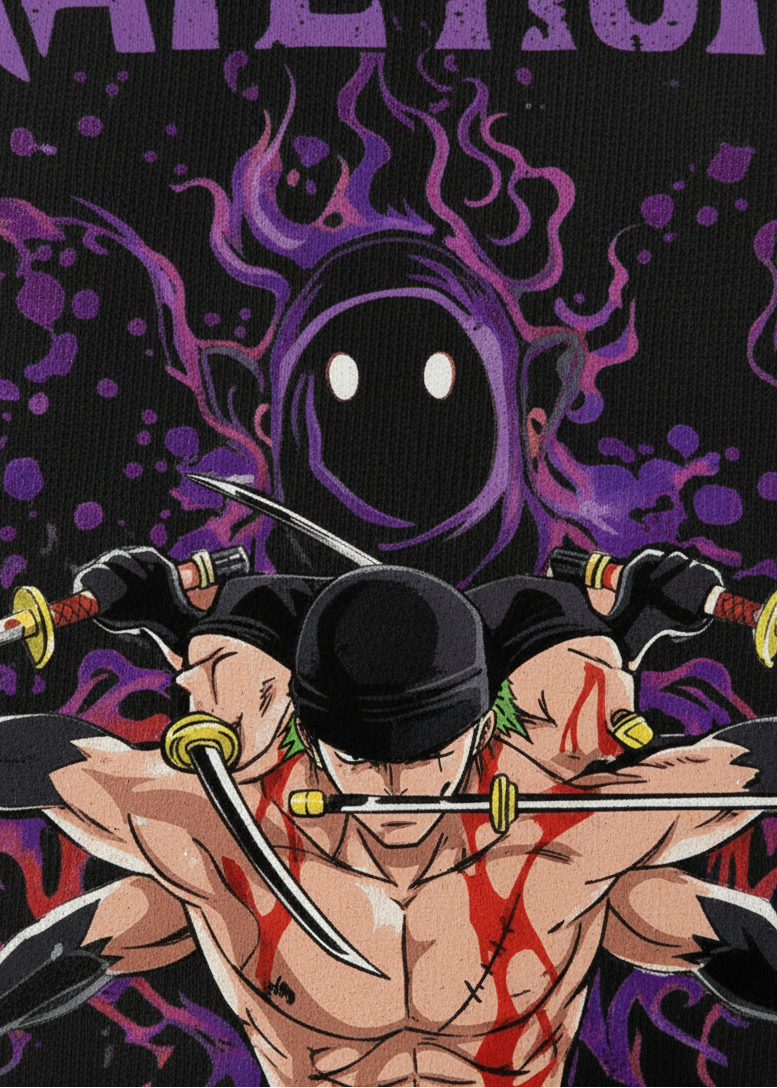 Pirate Hunter Anime Oversized Tee | The Fifth Thread